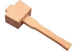 LATRAT 1 szt. młotek do drewna bukowego, profesjonalny młotek do obróbki drewna, narzędzie do obróbki drewna, narzędzie do obróbki drewna, 245 mm