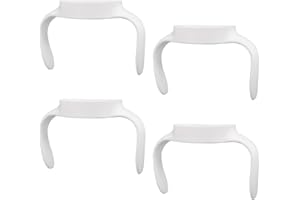 BOXOB 4 Stück Babyflaschen Griffe für Mam, Ergonomische Flaschenhalter Rutschfest und Griffig Ideal zur Unterstützung von Babys beim Übergang zum Selbstständigen Trinken (Weiß)