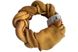 LIFEBOUND Os à mâcher en Forme d'anneau pour Chiens – Friandise Naturelle à mâcher – Plaisir de mâcher Longue durée – pour Chiens de Petite à Grande Taille (12,7-15,2cm, Bacon)