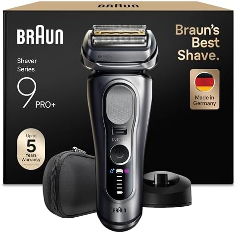Braun Serie 9 Pro+ Rasoio Elettrico Barba, Custodia, 9617si Nero