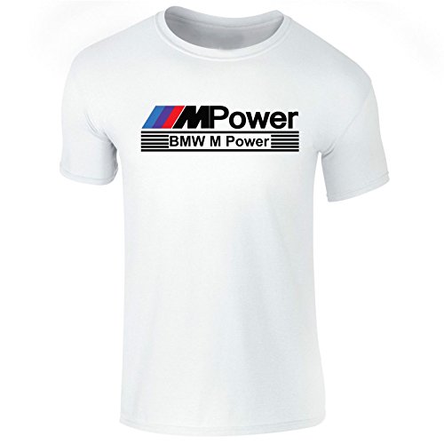 New Men's BMW M Sport M Power Race day Motor Sport T Shirt Top Tee (Medium) White New Men's BMW M Sport M Power Race day Motor Sport T Shirt Top Tee (Medium) White