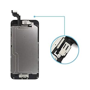 Yodoit Completo Display Per iPhone 6 Nero, 4,7'' Schermo Retina LCD Vetro Touch Screen Digitizer Parti di Ricambio (con Home Pulsante, Fotocamera, Sensore Flex) Utensili Inclusi - immagine 4
