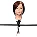 LuckyFine 100% Long Real Human Hair Salon Hairdressing Training Head Practice Model With Clamp