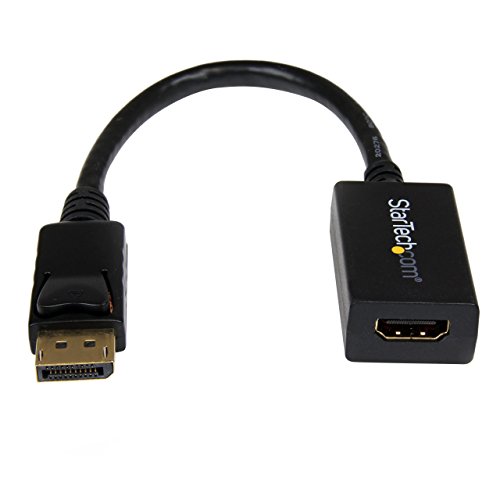 StarTech DP2HDMI2 - Adaptador conversor de vídeo DisplayPort a HDMI, Negro