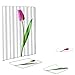 Produktbild Galy Duschvorhang Blume-Serie 4 Stücke Rutschfeste Toilette Polyester Cover Mat Set Bad Duschvorhänge,Badezimmer Teppich Badewanne Vorhang mit Anti Schimmel,Antibakteriell,Wasserdicht
