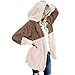 Produktbild TianWlio Mäntel Frauen Weihnachten Damen Mantel Langarm Strickjacke Jacke Outwear Herbst Winter Übergroße Offene Front mit Kapuze Drapierte Taschen Strickjacke Mantel