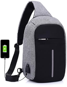 LOFUN , Herren Schultertasche grau grau