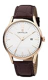 Orphelia -Armbanduhr Modern Classic Analog Quarz Leder Damen Herren Unisex Uhr Edelstahl Damenuhr Herrenuhr Wasserdicht Ultra-shone Klassik
