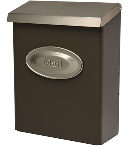 TonGass 7.1"x10.1"x3.8" Wall-Mount Mailbox For House With Flag And Number Stickers, Mailboxes - View #11
