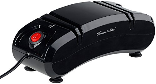 Rosenstein & Söhne Elektrischer Keramik-Messerschärfer mit Grob- & Feinschliff, 180 Watt - 3