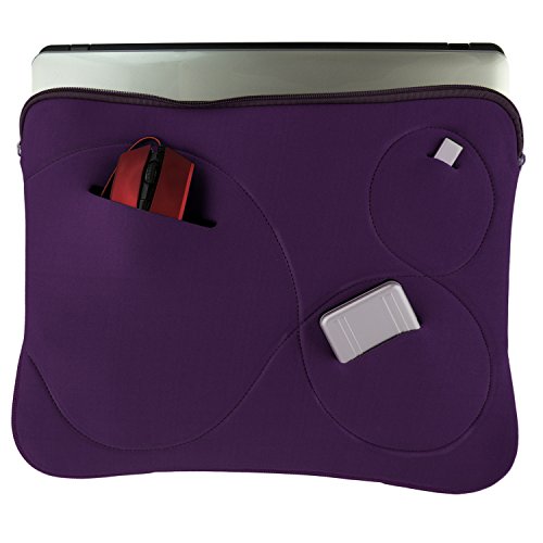 Neopren Laptop Notebook Hülle Laptop Tasche Sleeve Farbauswahl Case 15,4″/17″ Zoll Lila - 2