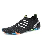 Voovix Zapatos de Agua Hombre Escarpines Transpirables Water Shoes Ligera...