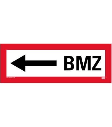 LEMAX Aufkleber „Brandmelderzentrale“ Nach DIN 4066 – Selbstklebend & Witterungsbeständig | Feuerwehrschild Folie