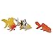 Model Plastic Goldfish Toys Set Pack of 12 Colorful