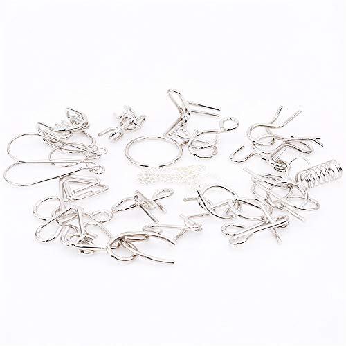 Preisvergleich Produktbild Ellepigy Nine Ring Interlocking Set Links Game Puzzle Kid Brain Tease