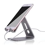 Sólido y protección con caucho: Fabricadas en aleación de aluminio, es muy práctico para poder leer o ver videos sin tener que sujetar la tablet.Protección por caucho, Puede proteger su dispositivo contra el rasguño o la caída.