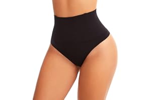 CheChury Damskie stringi wyszczuplające brzuch, wysoka talia, wysoka talia, majtki gorsetowe, bielizna modelująca figurę, bezszwowe majtki modelujące brzuch, efekt wyszczuplający