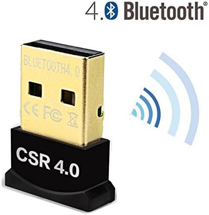 BenefitSheen Wireless Bluetooth CSR 4.0 USB Adapter Dongle for PC with Windows 10 8 7 Vista XP 32/64 Raspberry Pi Linux Black