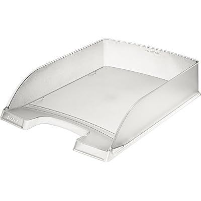 Leitz Plus - Corbeille à courrier 70mm - Transparent givré