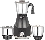 Pigeon by Stovekraft Amaze 550 Watt Mixer Grinder with 3 Stainless Steel Jars (Dark Grey, Medium) (14772)