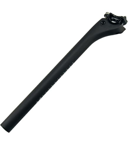 Sehr robust Voll Carbon Sattelstütze 27,2 x 350 mm (Matt) Sport & Freizeit