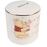 Dimensiones: 8 x 8 x 8 cm. Widdop & Co. Disney Magical Beginnings - Hucha de Cerámica, Diseño de Winnie The Pooh