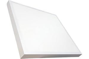 LED ATOMANT Plafon LED Cuadrado Panel Superficie 60x60cm 48W, CCT (Selector de Color Blanco Calido, Neutro y Frio), 5500 Lumenes, Driver incluido