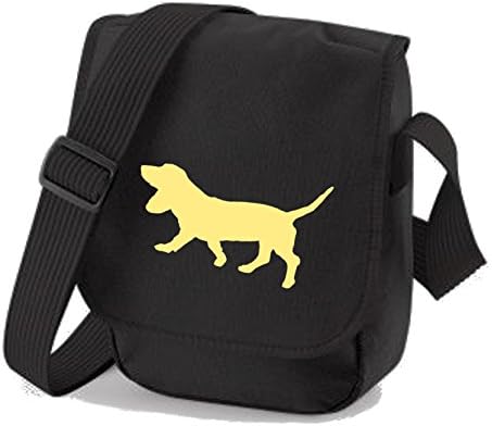 Basset Hound Dog Bag Reporter Bag Shoulder Bag Basset Silhouette Basset Hound Gift Choice of Colours
