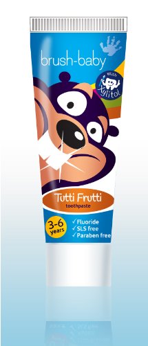 Brush-Baby Children's Tutti Frutti Toothpaste 3-6 years (75ml) PACK OF 3 TUBES