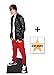 *Fan Pack* - Justin wearing leather Jacket - Lifesize Cardboard Cutout (Standee / Standup) - Includes 8X10 (25X20Cm) Star Photo - Fan Pack #168