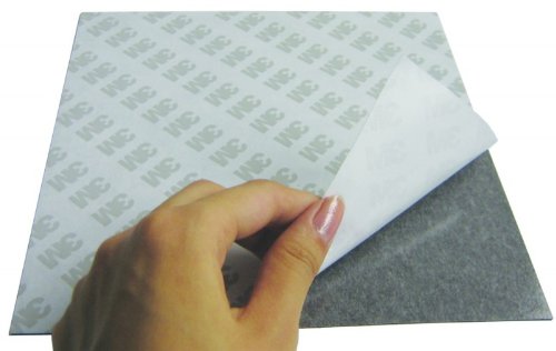 Magnetfolie selbstklebend roh braun 0,5mm x 50cm x 100cm – hält auf allen metallischen Oberflächen, flexibel - 3