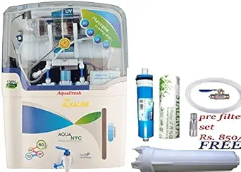 Divinetech Aqua Fresh NYC ALKALINE blu ro+uv+uf+tds+ALKALINE 15 L 15 L RO + UV + UF + TDS Water Purifier (White, Blue)