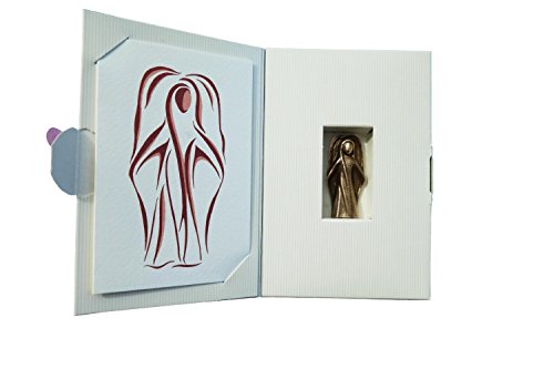 Handschmeichler Bronzeengel, Schutzengel – Engel aus Bronze 5,5cm im Geschenkkarton - 2