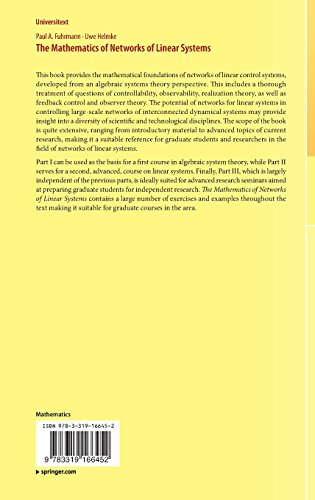 Book's Cover of The Mathematics of Networks of Linear Systems