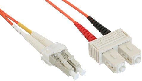 IC Intracom Manhattan LWL Patch Cable 50 µ Adaptor Cable Duplex LC / SC / Male-Male 10.0 M Zipcord
