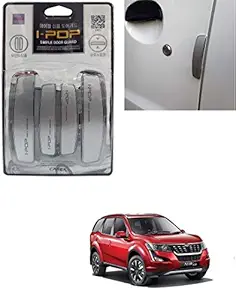 ATC I-POP Plastic Car Door Guard for Mahindra XUV 500 (Silver, Pack of 4)
