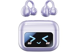 Gerbala Auricolari a Orecchio Aperto, Auricolari Bluetooth con Clip per Orecchie Aperte Comfort, Ultraleggero 4.3g, Vestibilità Stabile, Auricolari Open Ear Bluetooth 5.4 per Fitness (B)