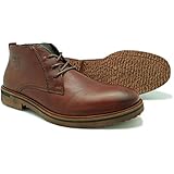 Pielsa 14002 - Botín de cordones color burdeos para hombre