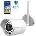 Produktbild IP Kamera 1080P HUAYUU Überwachungskamera für Außen Wasserdicht WLAN Kamera für Außen/LAN & WLAN/WiFi für Outdoor/Indoor,Bewegungserkennung,Unterstützung FTP,Bis zu 128GB SD Karte-Weiß