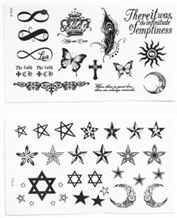 Classic Wrist-Black Ink Temporary Tattoos *Premium Quality Die Cut Transfers & Skin Safe*