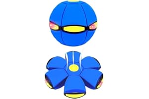 GENERIC Magic Metaball Hüpfball: Magic Metaball Bouncing Ball für Kinder, Interaktive Fliegende Untertassen-Hüpfbälle, Dual-Form frei umschaltbar mit 6 Lichtern für Eltern-Kind-Spiele