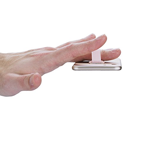 2 x Leathlux Finger-Halterung Griff, Smartphone Halter fÃ¼r Verbesserte Einhandbedienung | FÃ¼r iPhone 7, Samsung Galaxy S8, Huawei Honor 9 und mehr Rosegold