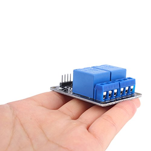 RingSun 2 Kanäle 5V Relais Modul Relaiskarte Relay Shield Module Brett AC 250V/10A, DC 30V/10A; SRD-05VDC-SL-C - 4