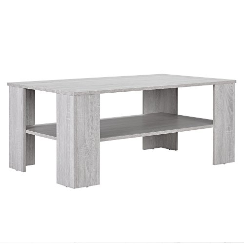 Classy coffee table in white oak look 100x60cm (39x24inch)