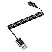 Price comparison product image Interesting® 1M USB 2.0 Male to Mini USB 5 Pin Spring Coiled Data Sync Charger Cable Cord