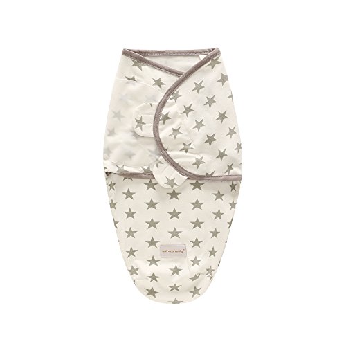 Miracle Baby Doux et Réglable 100% Coton Emmailloter Couverture Pour bébés 0-6 Mois