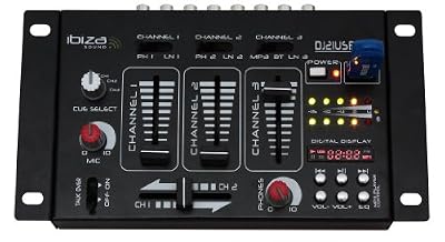 Lotronic Ibiza Sound 15-2044 DJ21USB-BT Table de Mixage