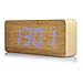 Produktbild DollylaStore LED Holz Wecker Kreative Elektronische Uhr Datum Temperatur Stumm Mehrere Gruppen Alarm, 13 ( Größe : 6 )