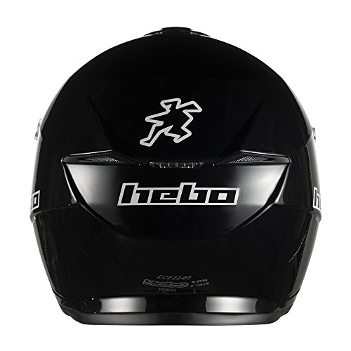 Hebo Trial Zone 5 Casco, Negro, Talla M