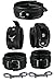 Produktbild Gepolsterte Bondage echt Leder Hand und Fuß Fesseln Fessel + Halsband Fesselset schwarz Handfesseln Fußfesseln gepolstert TOP QUALITÄT